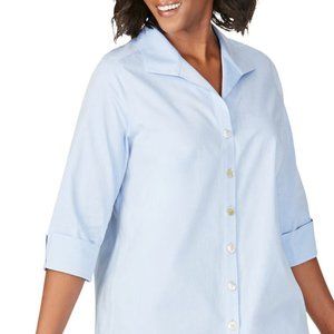 Nordstrom Foxcroft Non-Iron Tunic Shirt Plus Size NWOT